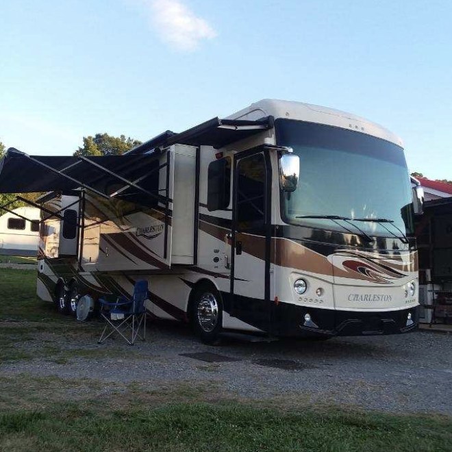 RV During Sunset